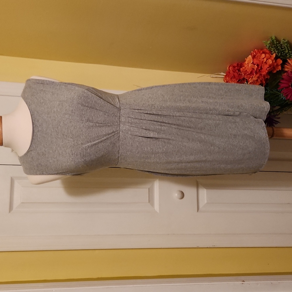 Mossimo Juniors Easy Care Comfortable Grey Knit Sleeveless Dress